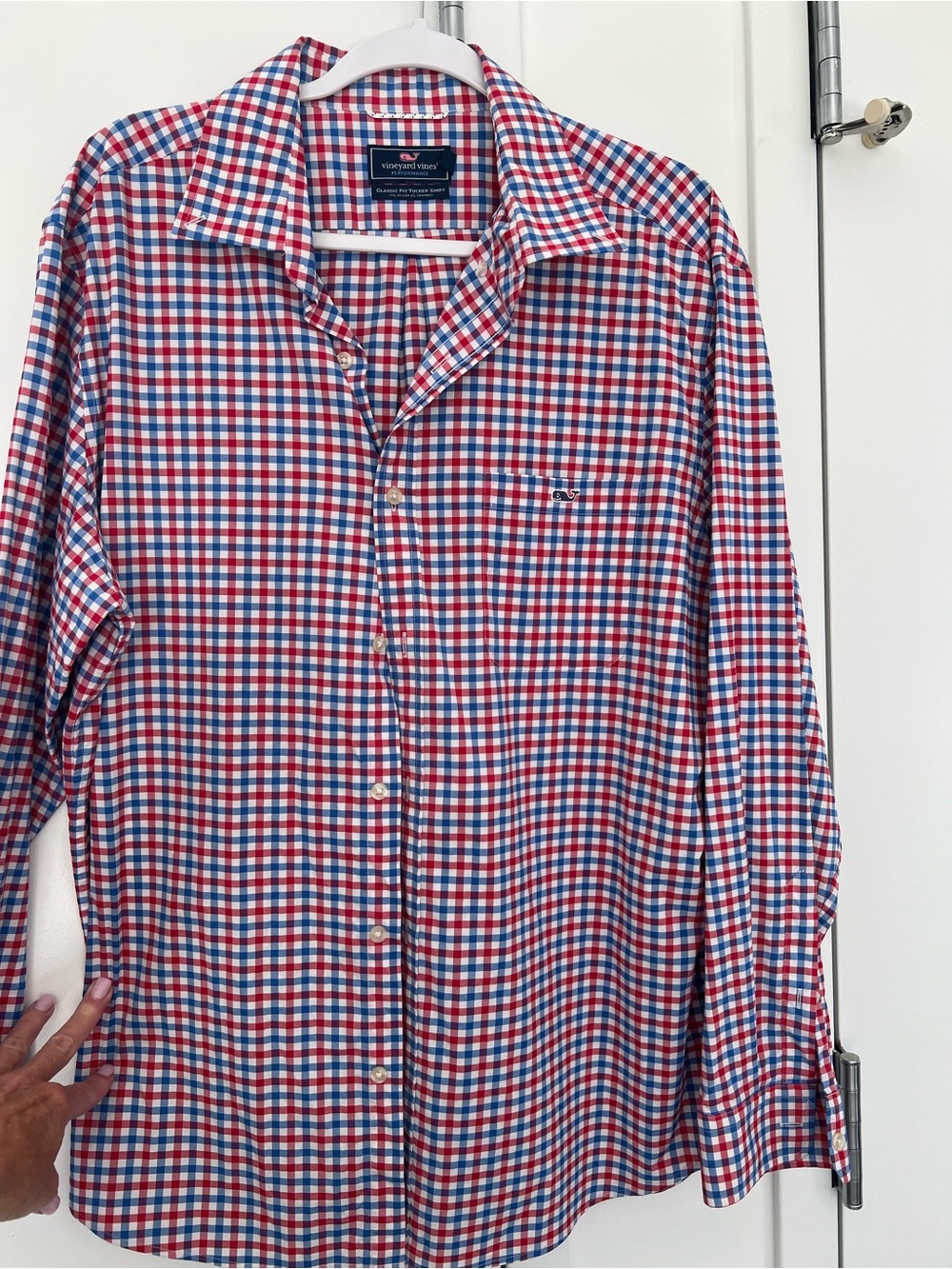 Vineyard Vines Red, Blue & White Gingham Button-Down Shirt - Picture 4 of 5